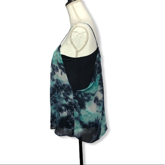 Aqua Vintage Navy & Turquoise Floral Tank - Picture 7 of 14